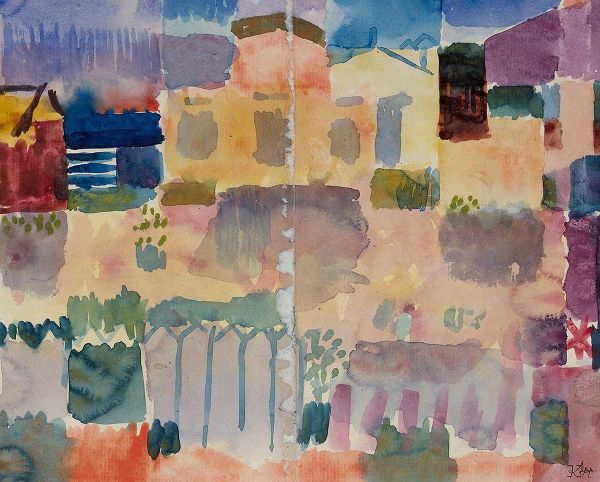 Klee, Paul 아티스트의 Garden in St. Germain|The European Quarter Near Tunis 작품