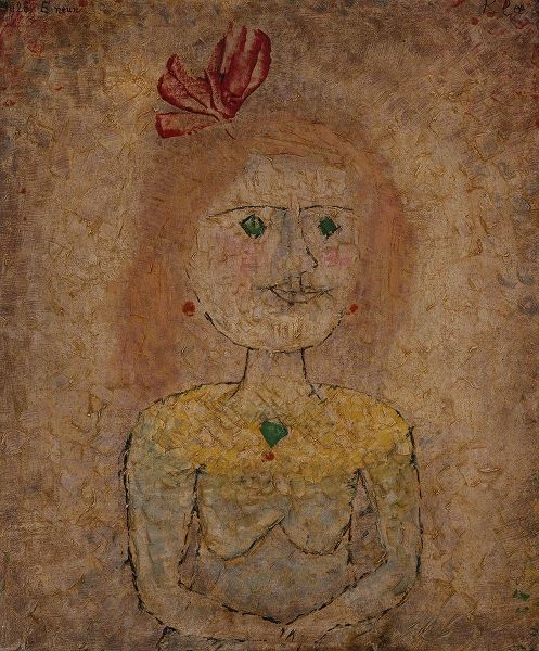 Klee, Paul 아티스트의 Small Portrait of a Girl in Yellow 작품