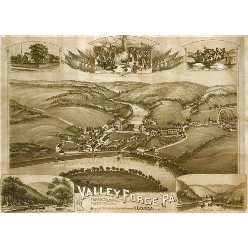 Vintage Places 아티스트의 Valley Forge Pa 1890 작품