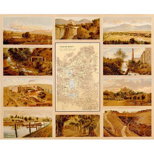 Vintage Maps 아티스트의 Mexican Landscapes 작품