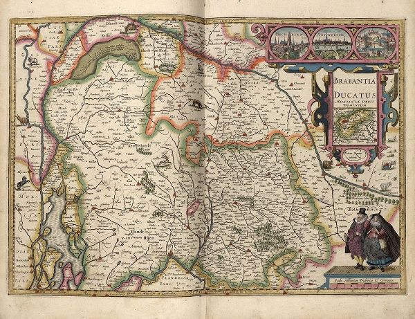Vintage Maps 아티스트의 Duchy of Brabant 작품