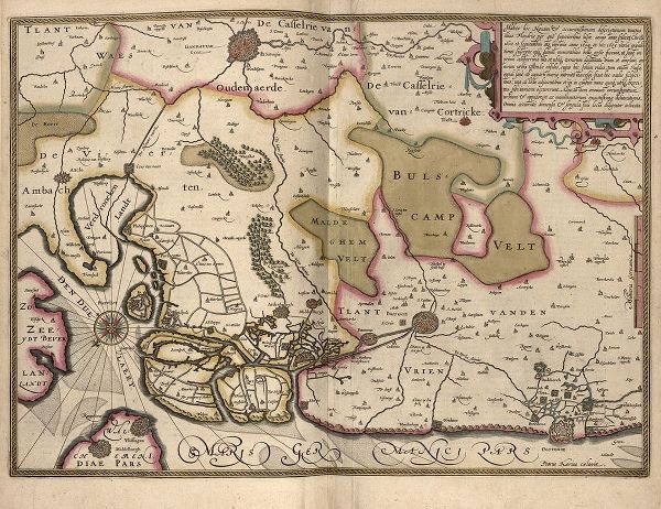 Vintage Maps 아티스트의 Netherlands Map Zeeland 작품