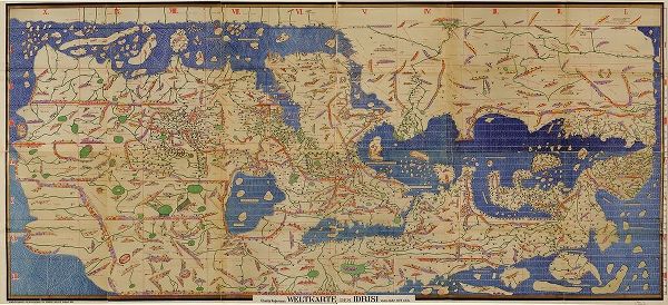 Vintage Maps 아티스트의 Arabic Map of the Mediterranean 작품
