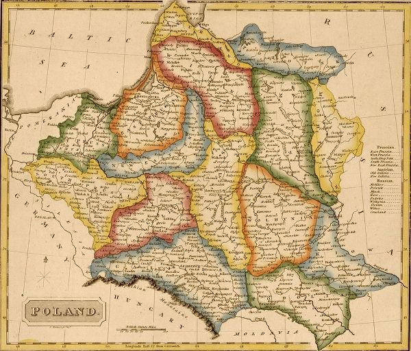 Vintage Maps 아티스트의 Poland 1817 작품
