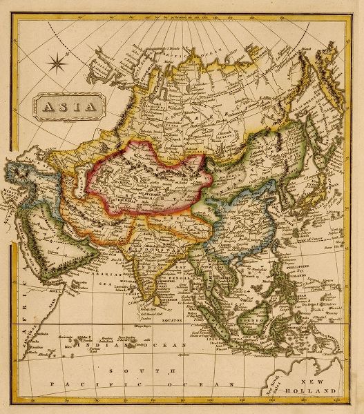 Vintage Maps 아티스트의 Asia 1817 작품