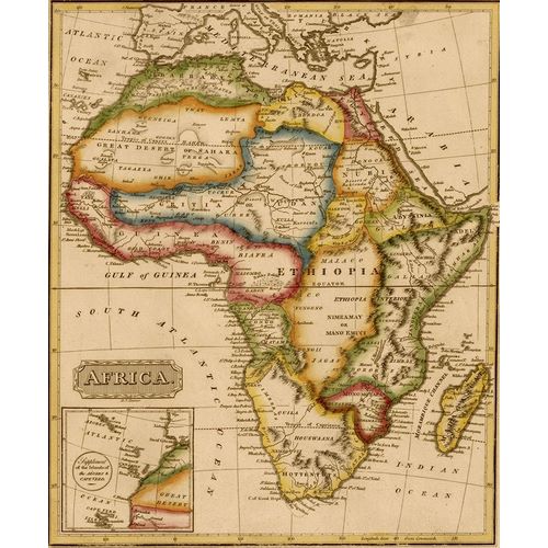 Vintage Maps 아티스트의 Africa 1817 작품