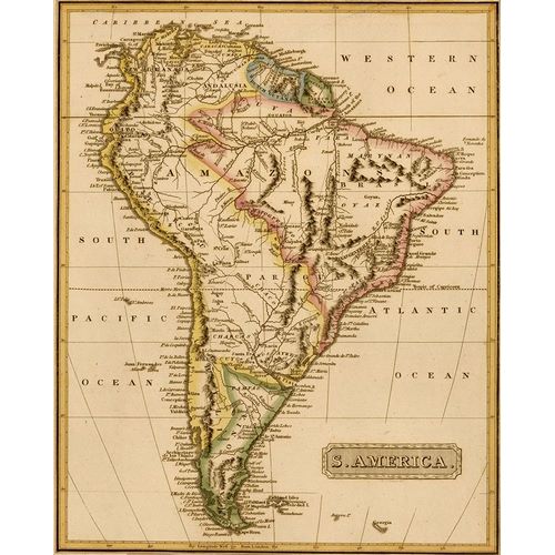 Vintage Maps 아티스트의 South America 1817 작품