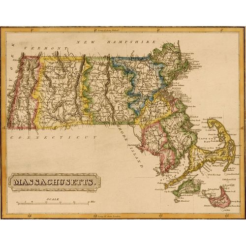 Vintage Maps 아티스트의 Massachusetts 1817 작품