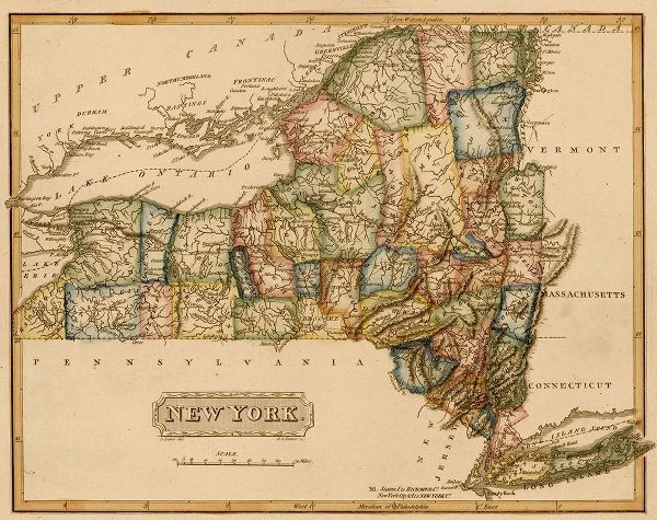 Vintage Maps 아티스트의 New York 1817 작품