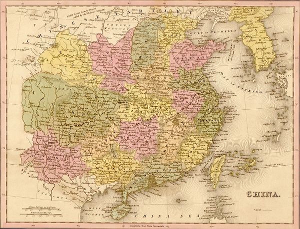 Vintage Maps 아티스트의 China 1844 작품