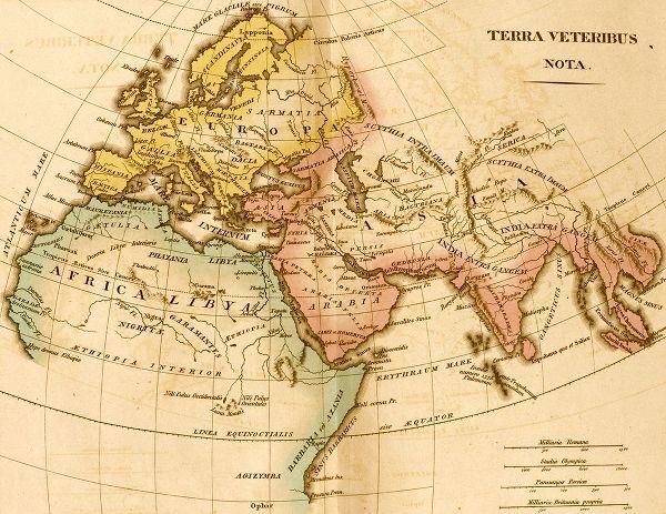 Vintage Maps 아티스트의 The World in Post Biblical Times 작품