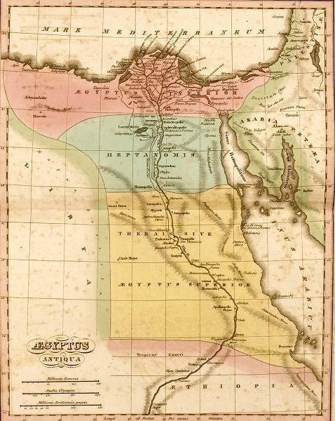Vintage Maps 아티스트의 Ancient Egypt 작품