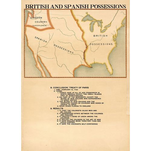 Vintage Maps 아티스트의 British and Spanish Possessions 작품