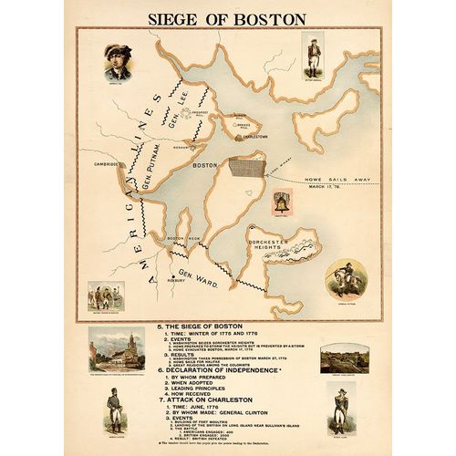Vintage Maps 아티스트의 Siege of Boston 작품
