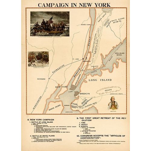 Vintage Maps 아티스트의 Campaign in New York 작품