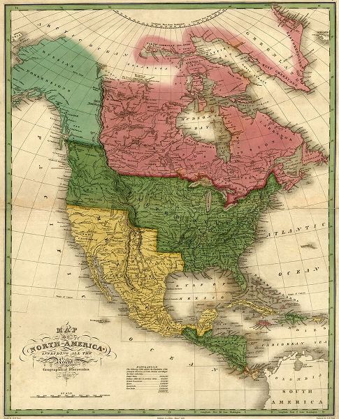 Vintage Maps 아티스트의 North America 1826 작품