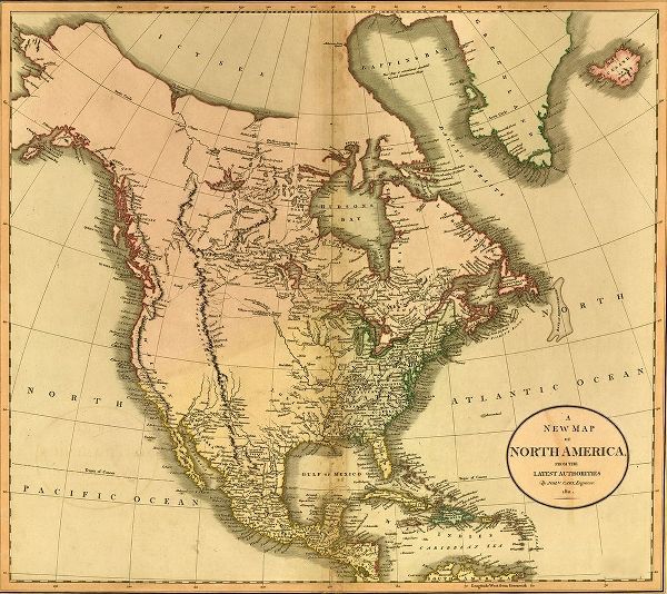 Vintage Maps 아티스트의 North America 1811 작품