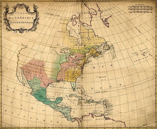 Vintage Maps 아티스트의 America in 1754 작품