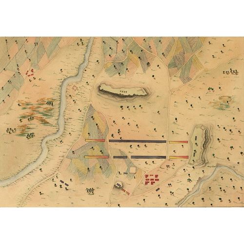 Vintage Maps 아티스트의 Mexican War Battle Map 1848 작품