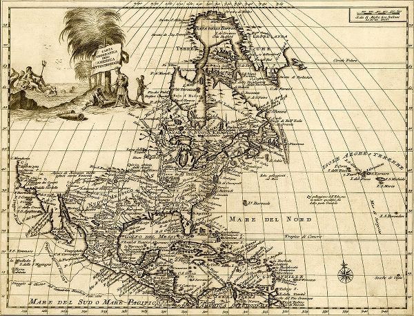 Vintage Maps 아티스트의 North America 1750 작품