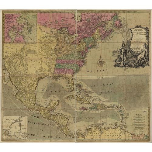Vintage Maps 아티스트의 British Empire in North America 1783 작품