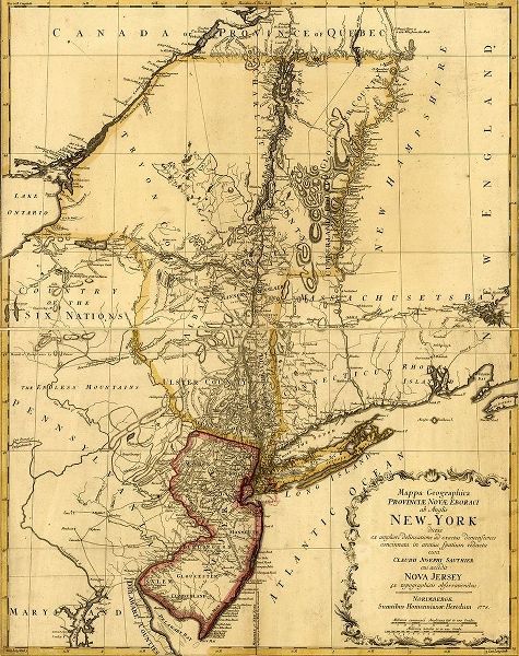 Vintage Maps 아티스트의 New York and New Jersey during the Revolution 1778 작품