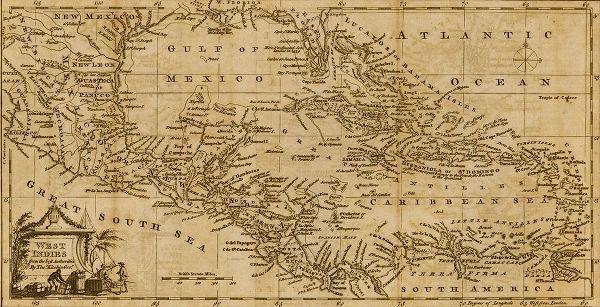 Vintage Maps 아티스트의 West Indies 1782 작품