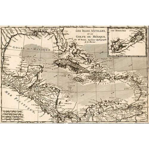 Vintage Maps 아티스트의 Antilles and The Gulf of Mexico 작품
