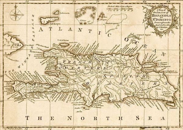 Vintage Maps 아티스트의 Hispaniola 1758 작품