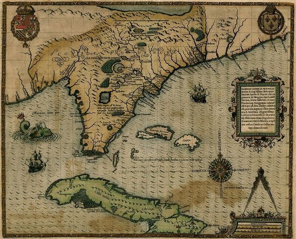 Vintage Maps 아티스트의 Cuba 1588 작품