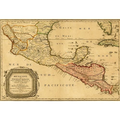 Vintage Maps 아티스트의 Mexico New Spain 1656 작품