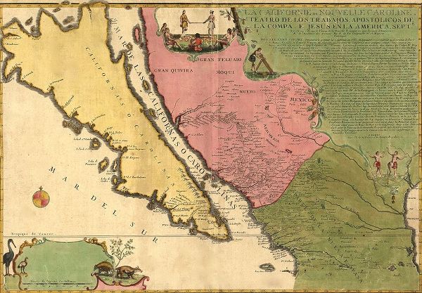 Vintage Maps 아티스트의 New California 1720 작품
