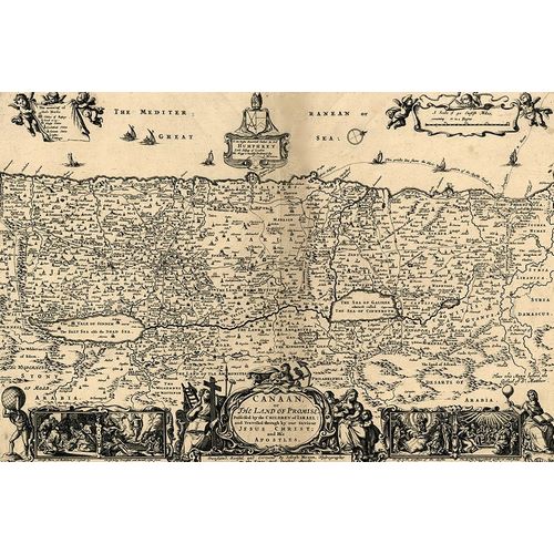 Vintage Maps 아티스트의 Canaan The Land of Promise 1700 작품