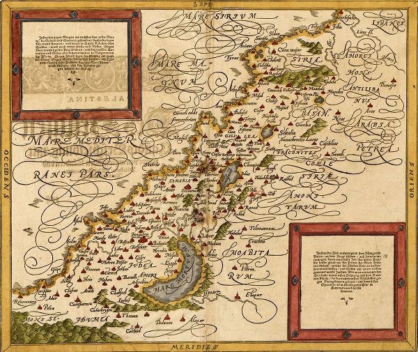 Vintage Maps 아티스트의 Holy Land and the Twelve Tribes 작품