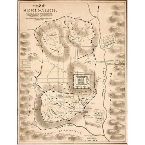 Vintage Maps 아티스트의 New Testament Jerusalem 작품