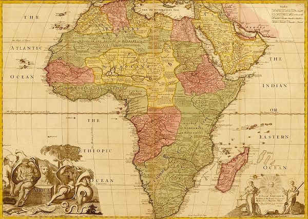 Vintage Maps 아티스트의 Africa 1688 작품