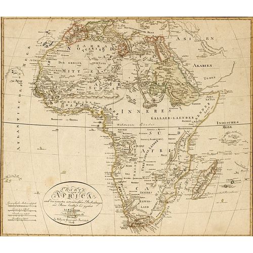 Vintage Maps 아티스트의 Africa 1804 작품