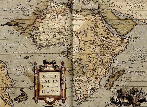 Vintage Maps 아티스트의 Ortelius Africa 1579 작품