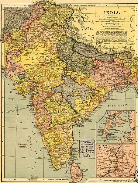 Vintage Maps 아티스트의 India 1903 작품