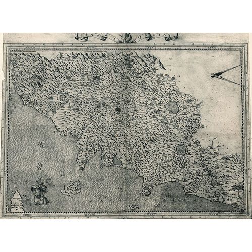 Vintage Maps 아티스트의 Tuscany 1568 작품
