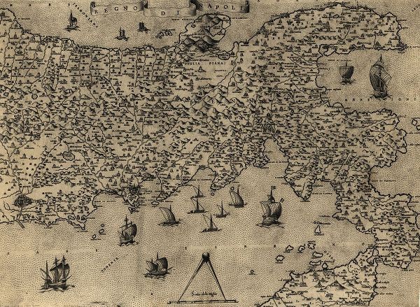 Vintage Maps 아티스트의 Naples 1568 작품