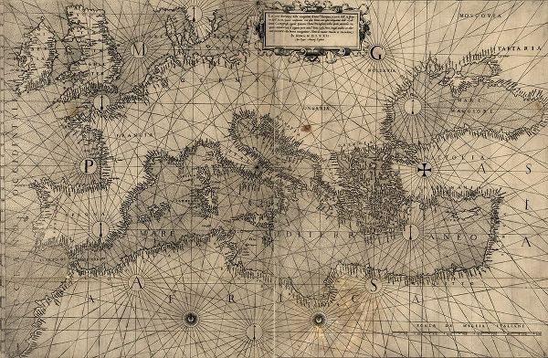 Vintage Maps 아티스트의 Europe in 1572 작품
