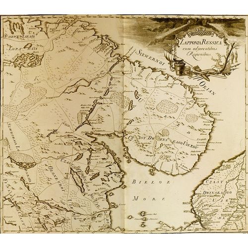 Vintage Maps 아티스트의 Russian Lappland 1745 작품