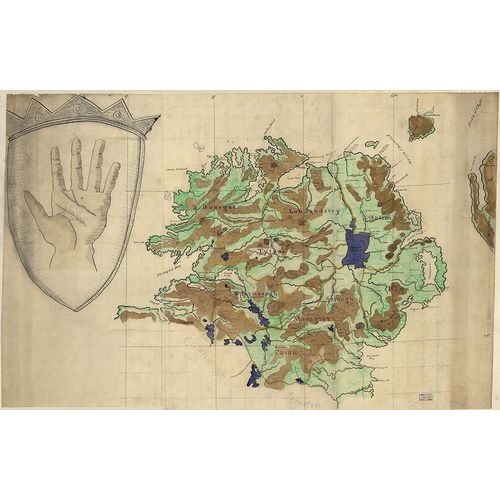 Vintage Maps 아티스트의 Ulster Ireland 1885 작품