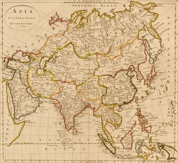 Vintage Maps 아티스트의 Asia 1814 작품