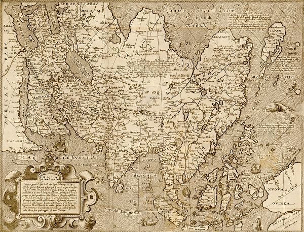 Vintage Maps 아티스트의 Asia 1600 작품
