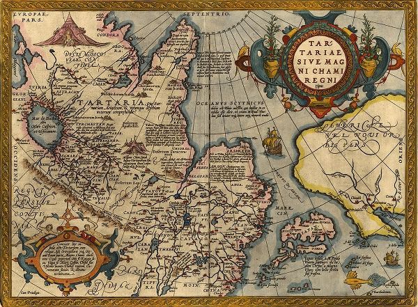 Vintage Maps 아티스트의 Asia 1570 작품