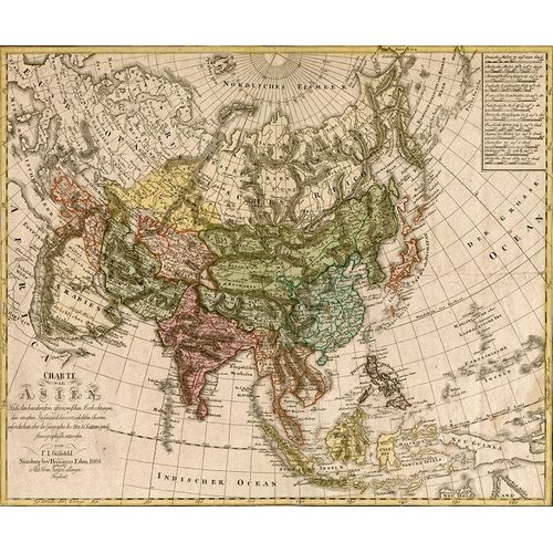 Vintage Maps 아티스트의 Asia 1805 작품