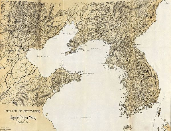 Vintage Maps 아티스트의 Theater of operations Japan China War 1894작품입니다.