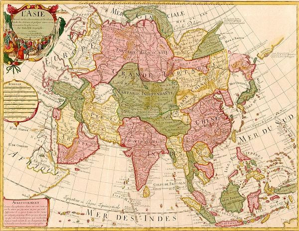 Vintage Maps 아티스트의 Asia 1700 작품